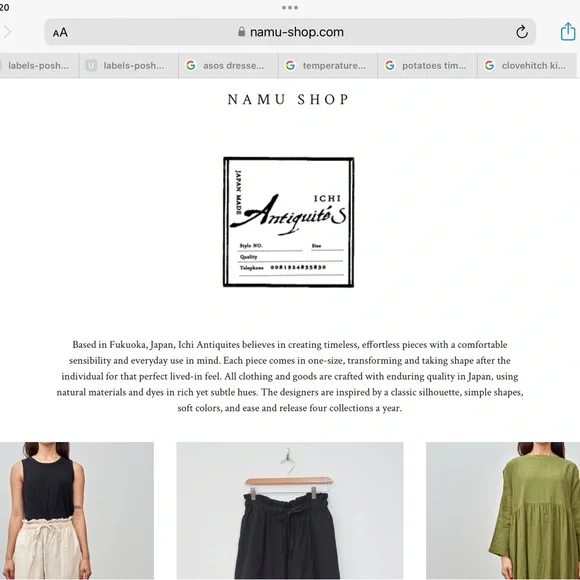 Ichi One of a Kind Linen Dress NWOT - Picture 8 of 8